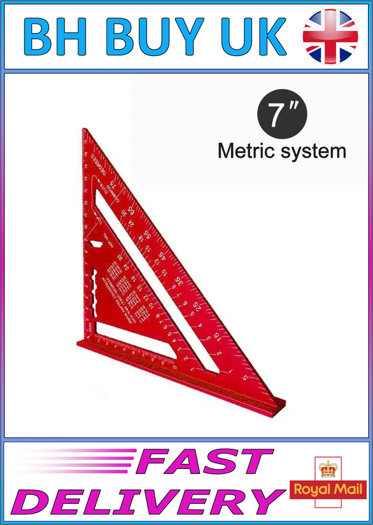 7" INCH ALUMINIUM SET SQUARE TOOL