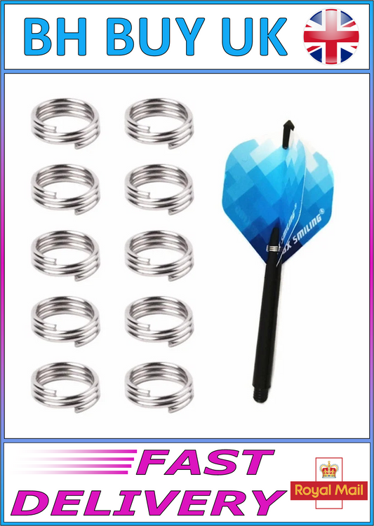 100 x METAL DARTS FLIGHT HOLDER O RINGS