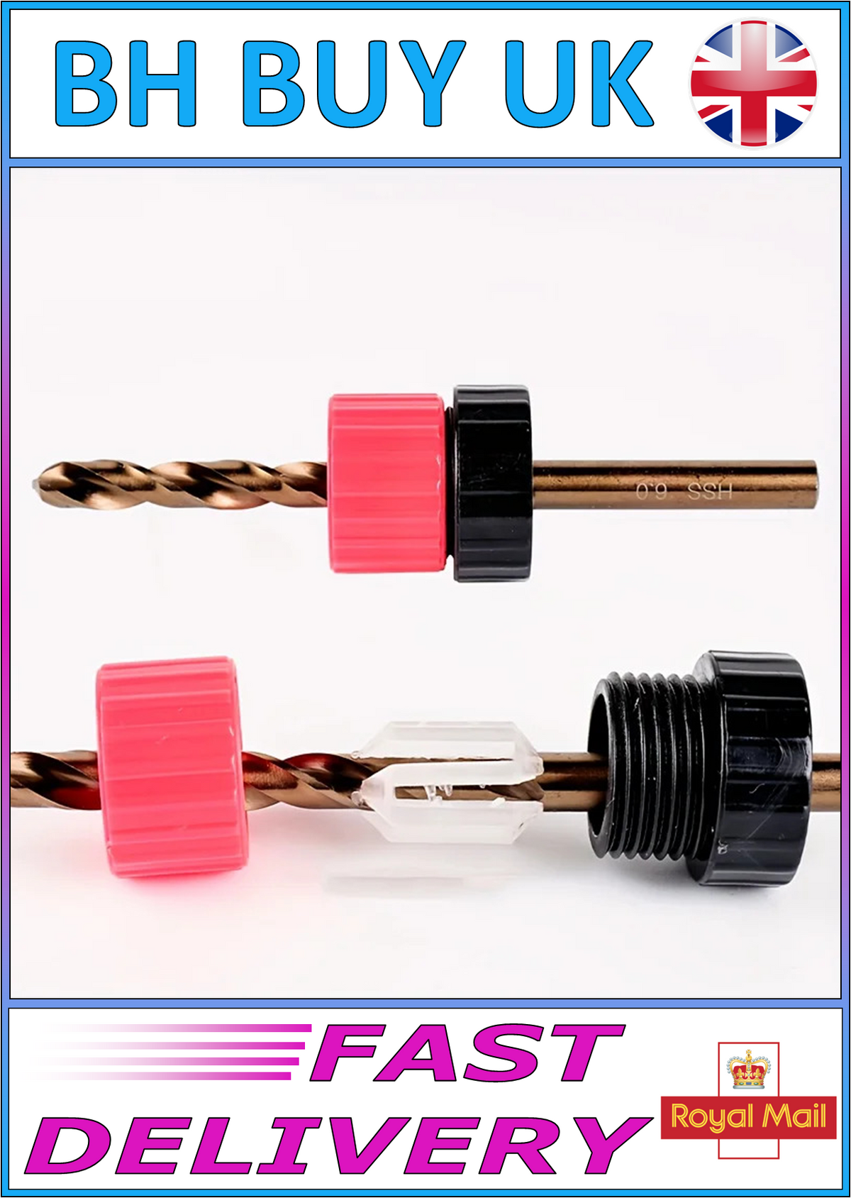 3PC ADJUSTABLE DRILL DEPTH STOP COLLAR SET 3-13MM