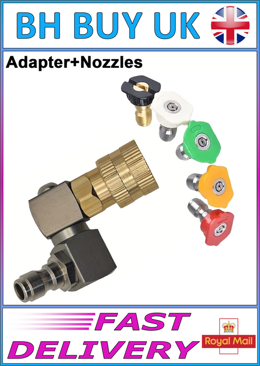360° ROTATING PRESSURE WASHER GUN NOZZLE 1/4 QUICK CONNECT