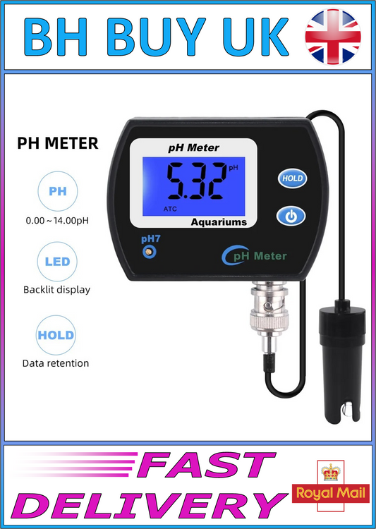 AQUARIUM PH METER WITH PROBE
