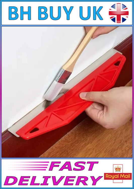 PAINT SHIELD EDGER STAINLESS STEEL PAINTING TRIM GUIDE WALL EDGE PROTECTOR 30CM