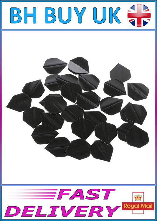 30 x BLACK DARTS FLIGHTS