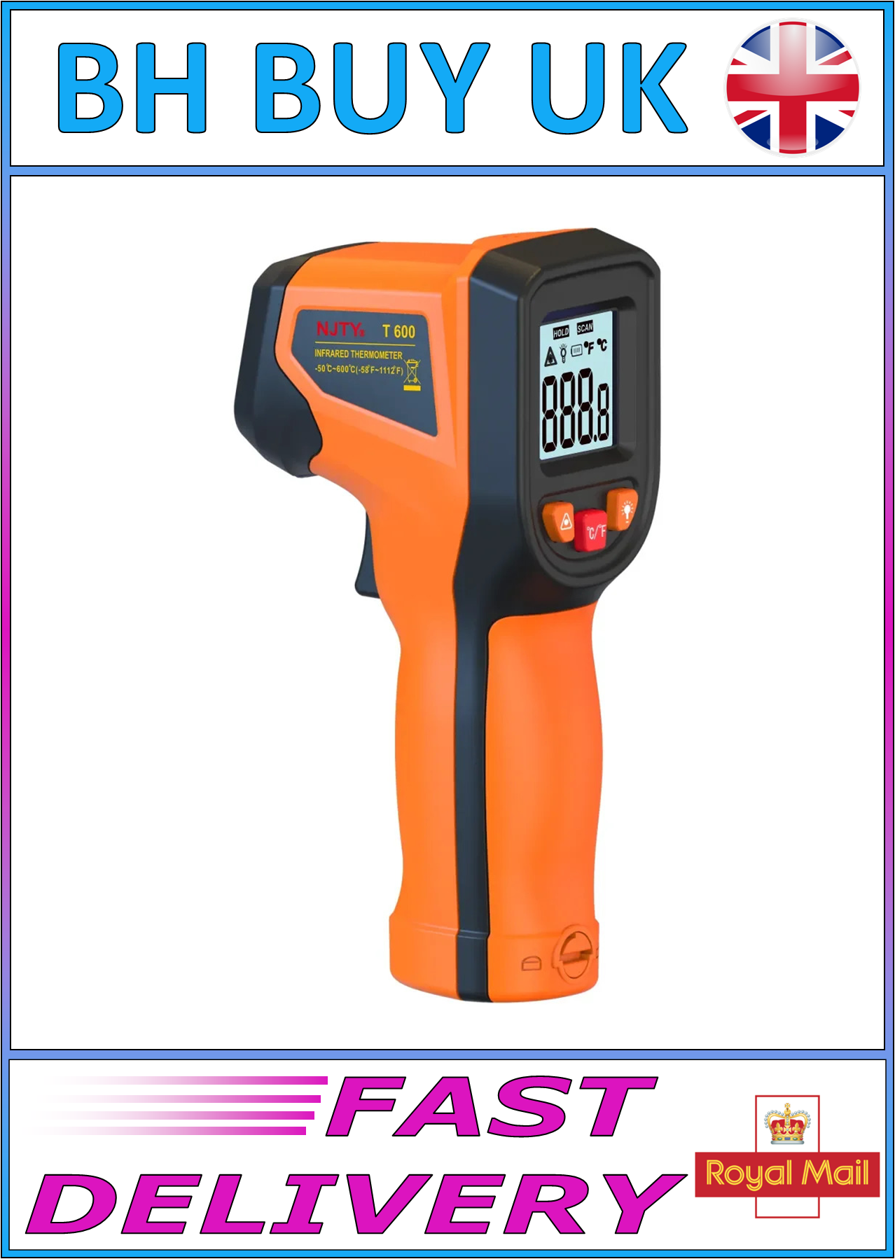 INFRARED THERMOMETER LAZER TEMPERATURE GUN