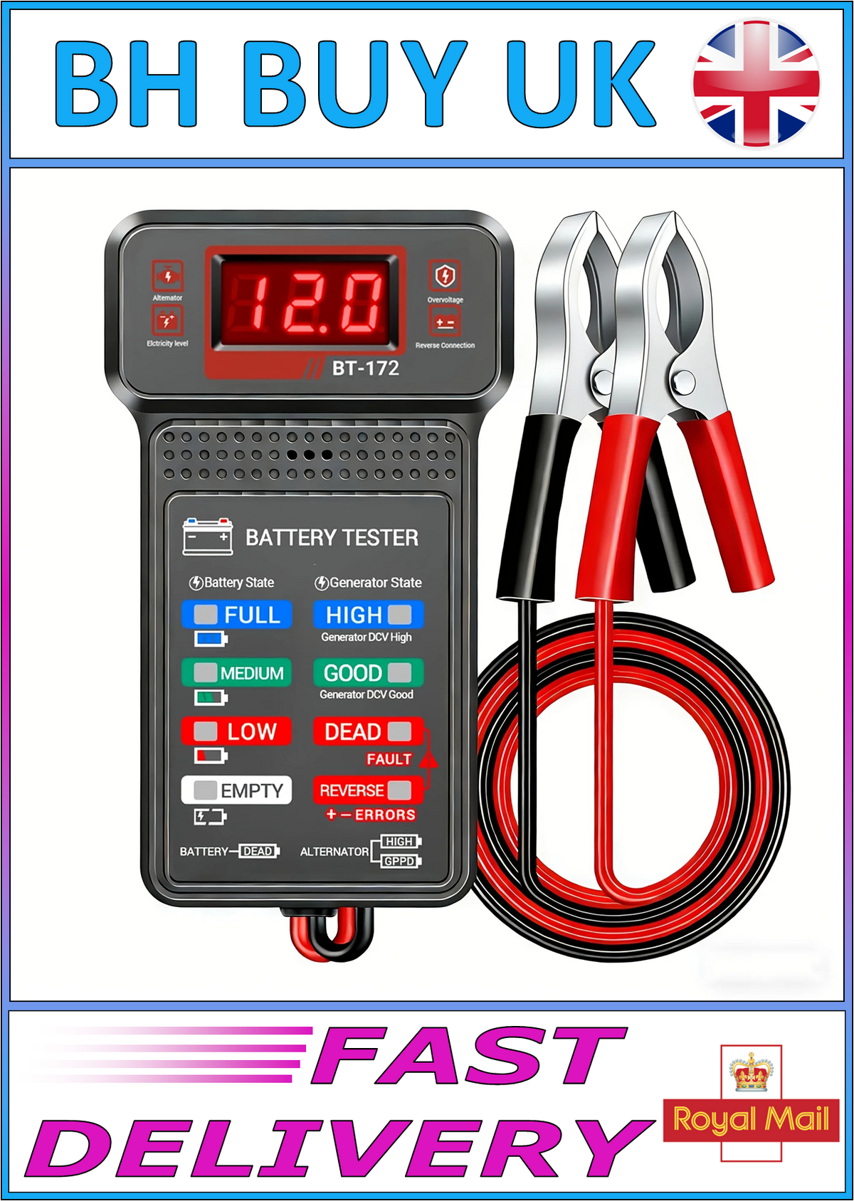 CAR BATTERY TESTER 12V