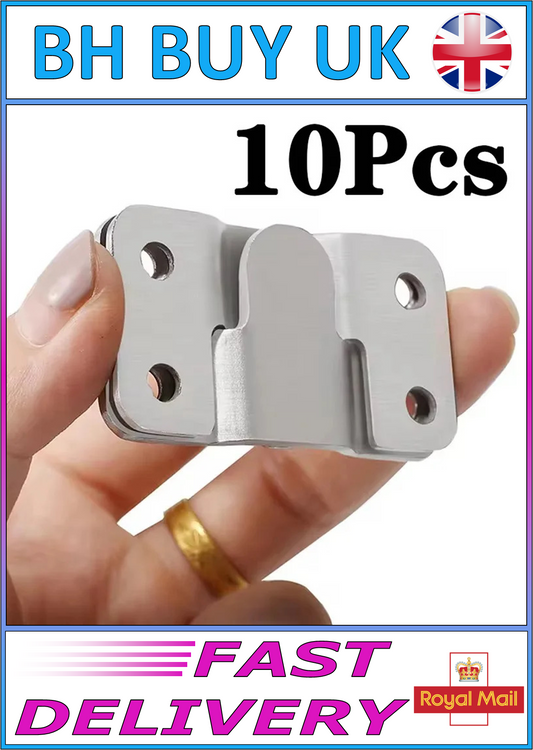 10 x STAINLESS STEEL INTERLOCKING HANGING PLATES (5 PAIRS)