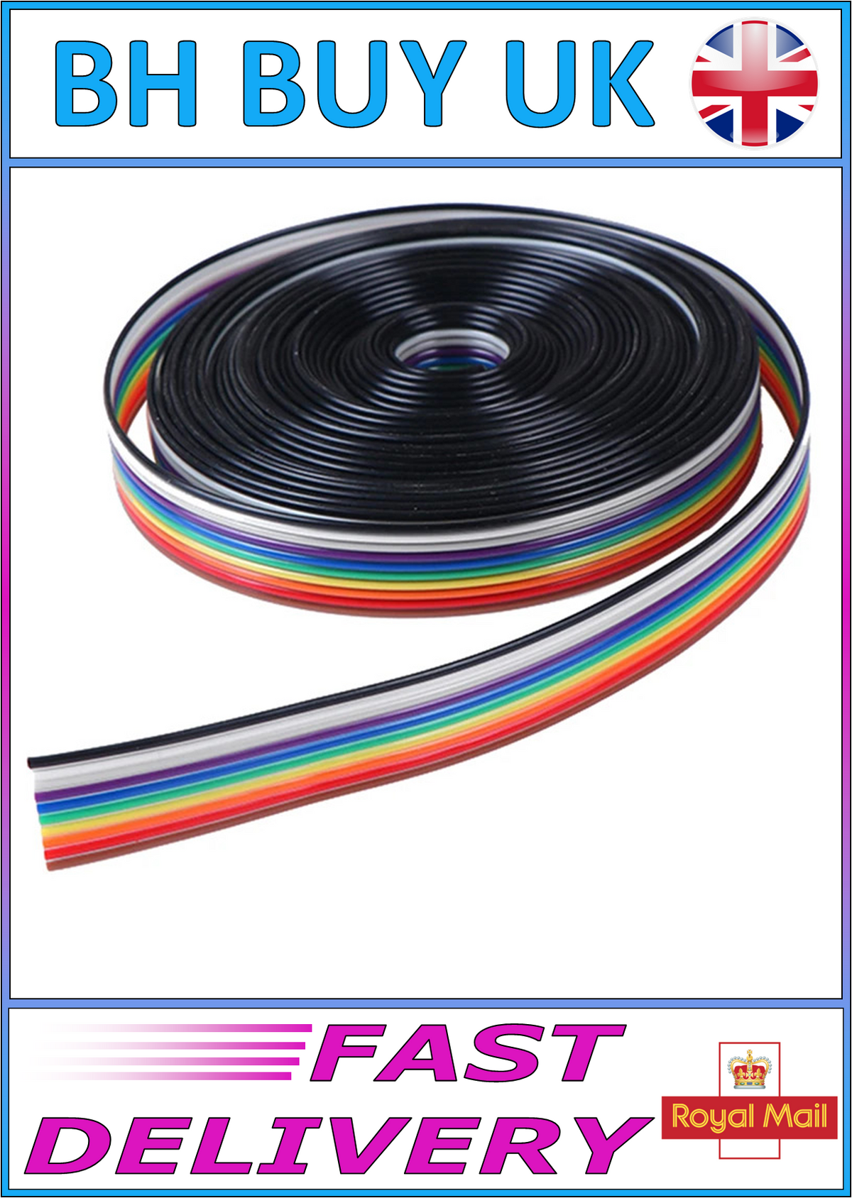 5 METER 10P RIBBON CABLE 10 WAY FLAT 5M