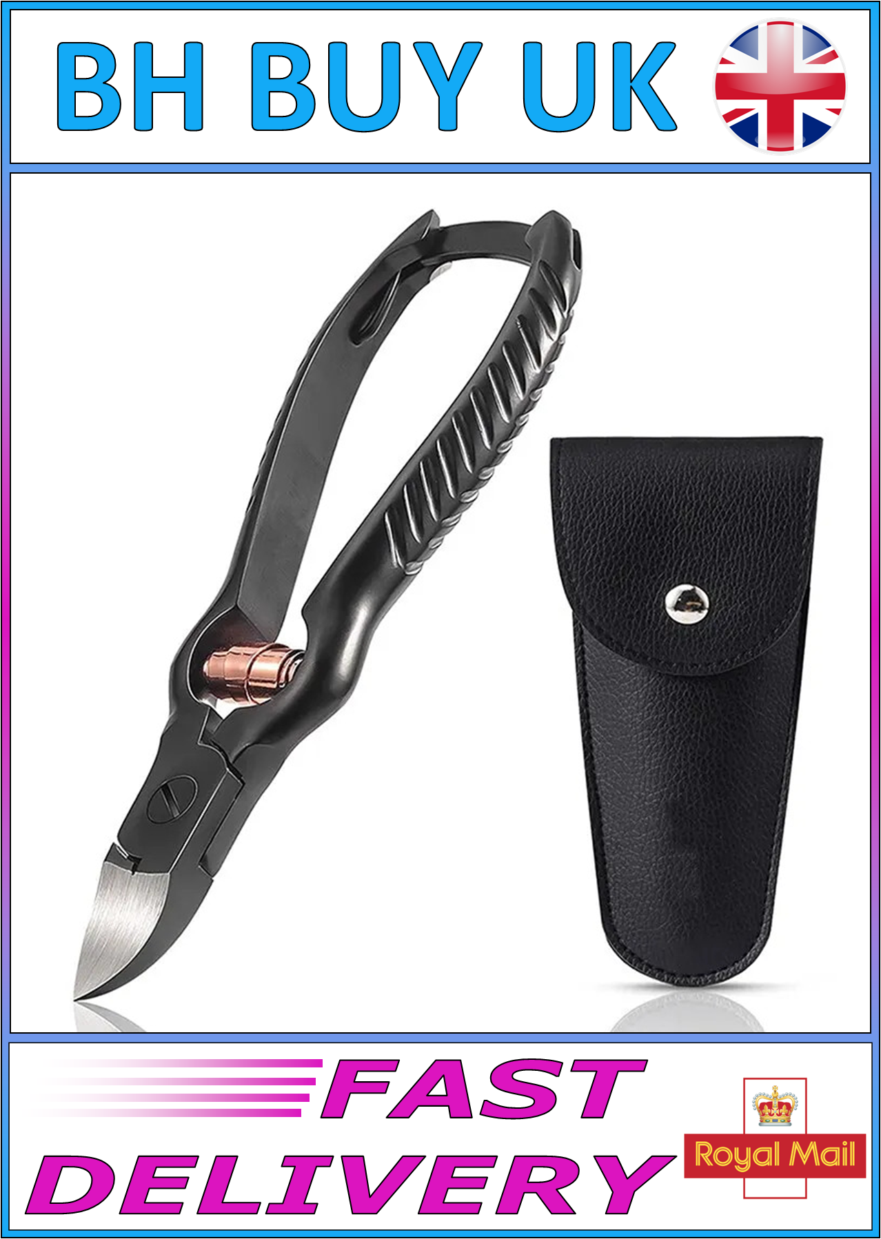 14cm BLACK STEEL HARD CORAL CUTTERS & STORAGE CASE