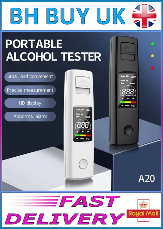 PORTABLE ALCOHOL TESTER HIGH SENSITIVITY BREATHALYZER