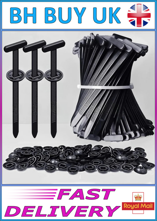 50 x UNIVERSAL CAR CABLE TIE BUCKLES