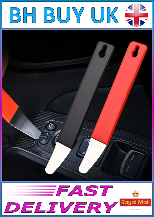 CAR TRIM REMOVAL CROWBAR STAINLESS STEEL DOOR PANEL DASH INTERIOR PRY TOOL 17.5CM