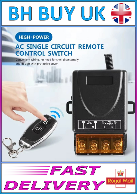 RF WIRELESS REMOTE CONTROL SWITCH 433Mhz