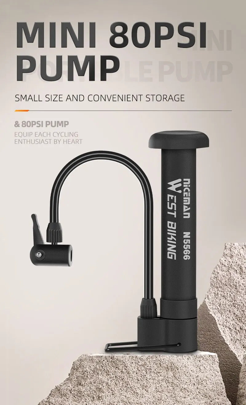 BIKE FLOOR PUMP 80PSI