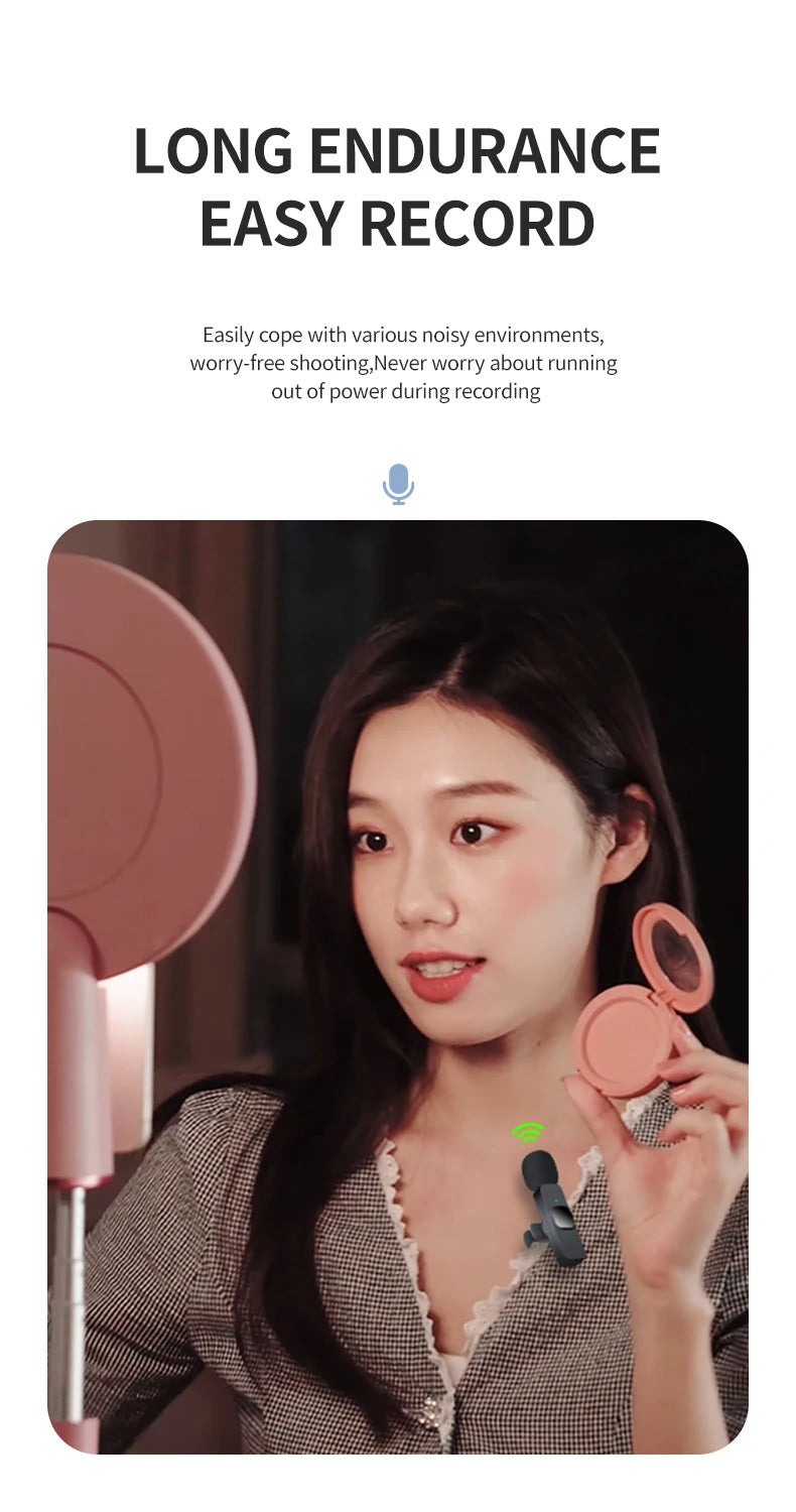 WIRELESS LAVALIER MICROPHONE - TYPE C & LIGHTNING