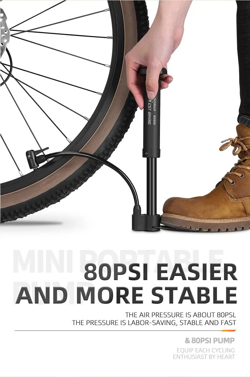 BIKE FLOOR PUMP 80PSI