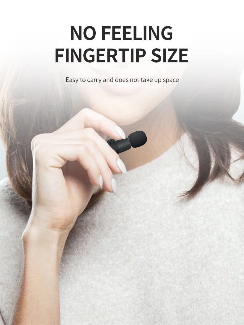 WIRELESS LAVALIER MICROPHONE - TYPE C & LIGHTNING