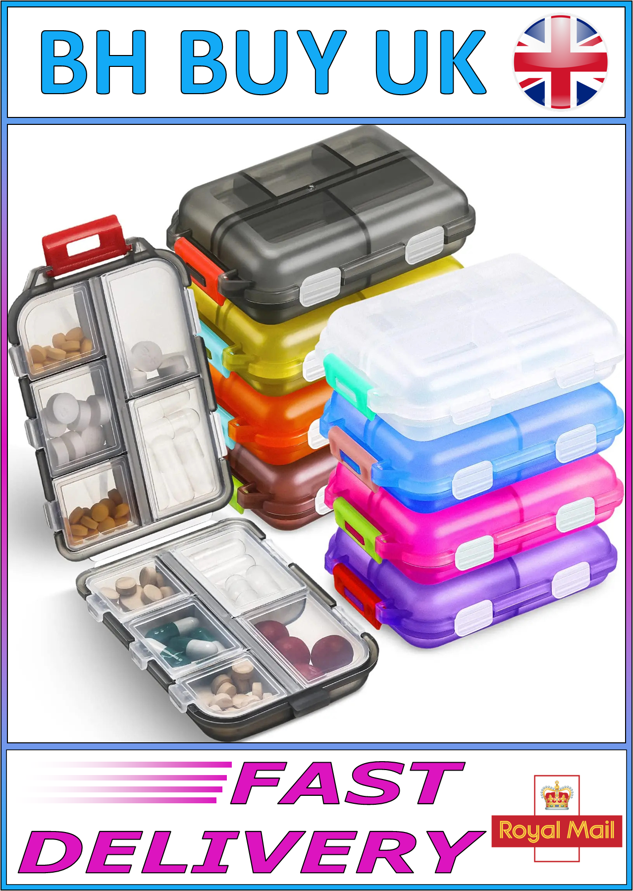 10 COMPARTMENT STORAGE BOX