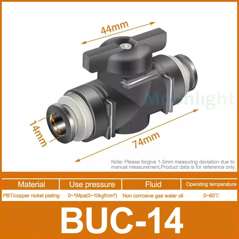 POND / AQUARIUM AIR LINE VALVES 4 6 8 10 12 14 16mm REGULATOR TAP PUSH FIT