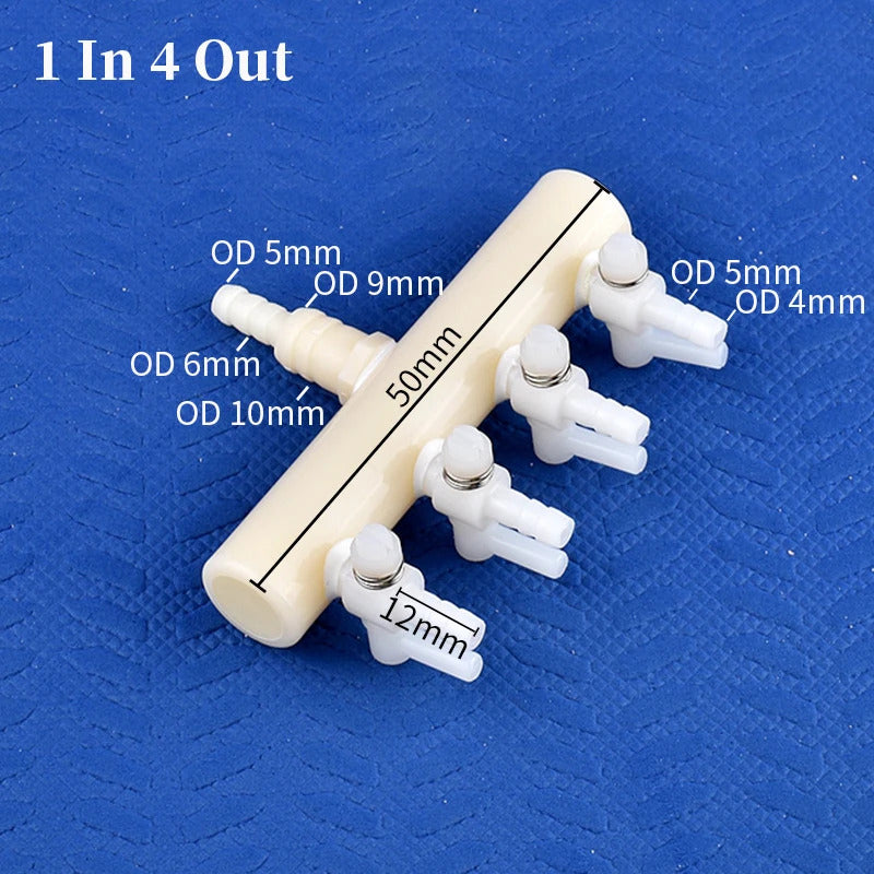 AQUARIUM / POND AIR SPLITTER WITH TAPS