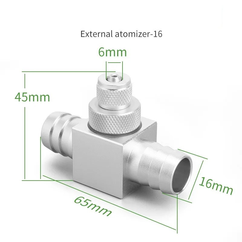 AQUARIUM CO2 INJECTION TEE FITTING 12 16 20mm