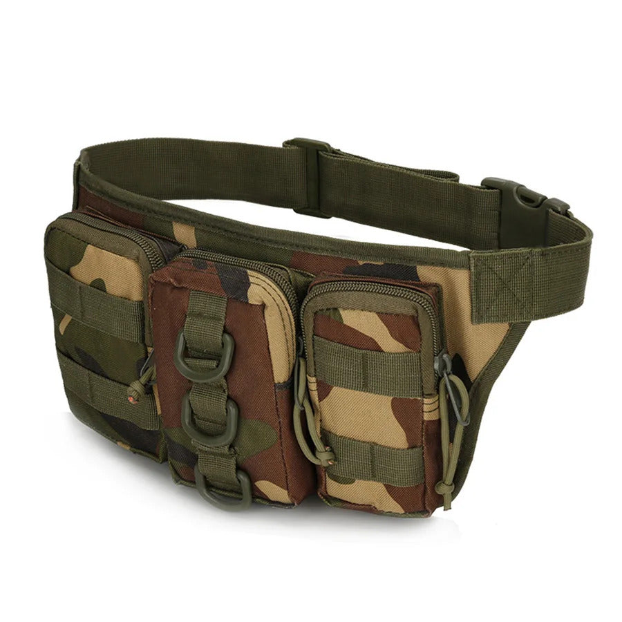 TACTICAL WAIST BAG HUNTING MOLLE POUCH TRIPLE POCKET OUTDOOR CAMPING CYCLING