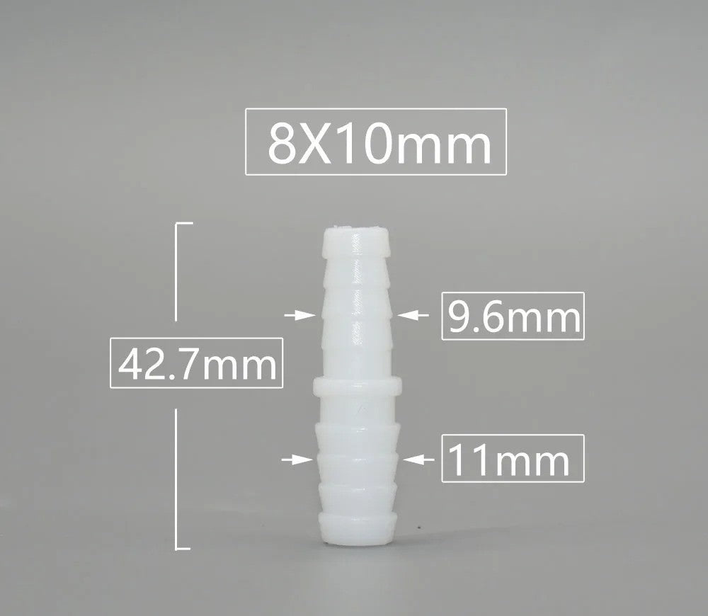 4 6 8 9 10 11 12mm REDUCING BARB CONNECTOR