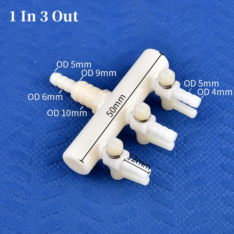 AQUARIUM / POND AIR SPLITTER WITH TAPS