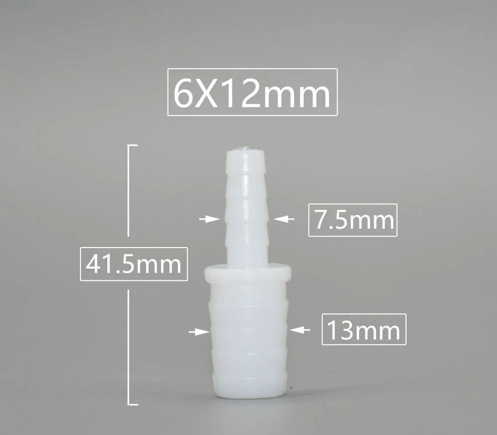 4 6 8 9 10 11 12mm REDUCING BARB CONNECTOR