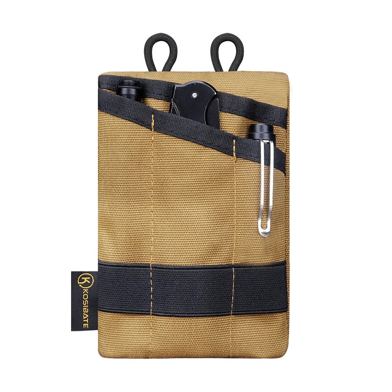 KOSIBATE H250 EDC POUCH MOLLE TACTICAL WALLET NYLON CARD KEY BELT OUTDOOR BAG