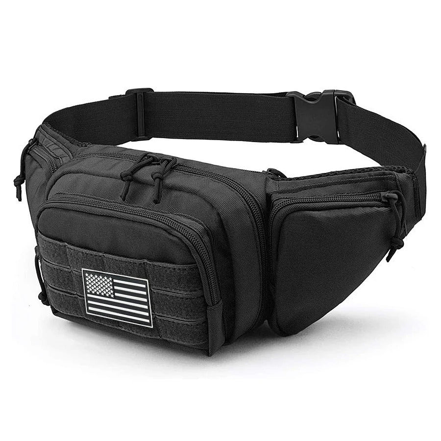 TACTICAL CROSSBODY WAIST BAG RUNNING CYCLING SPORTS BELT POUCH PHONE KEY HOLDER
