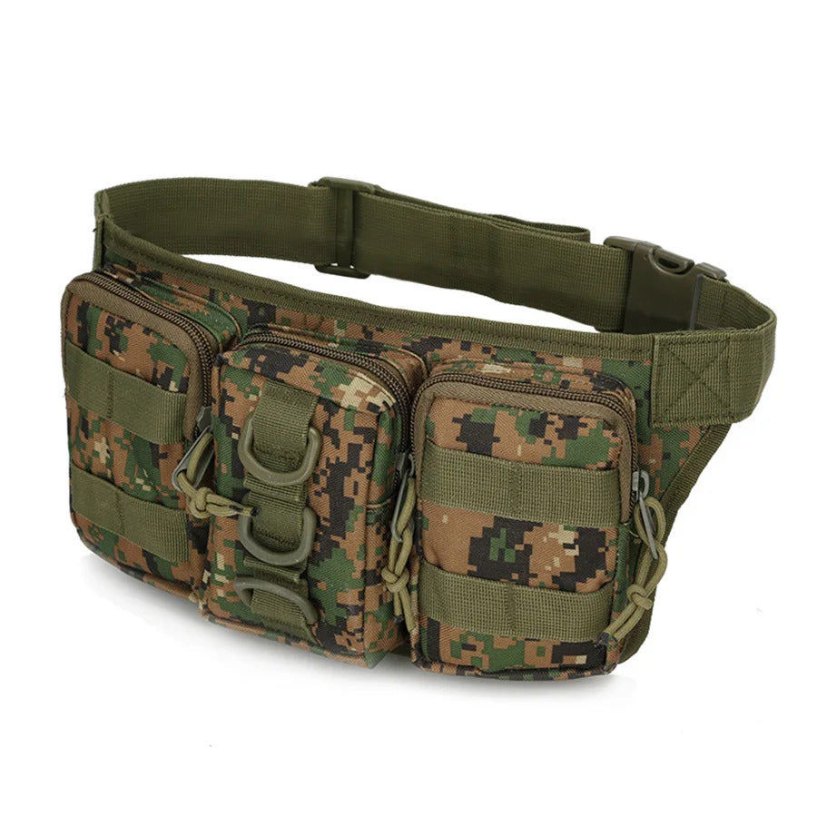 TACTICAL WAIST BAG HUNTING MOLLE POUCH TRIPLE POCKET OUTDOOR CAMPING CYCLING