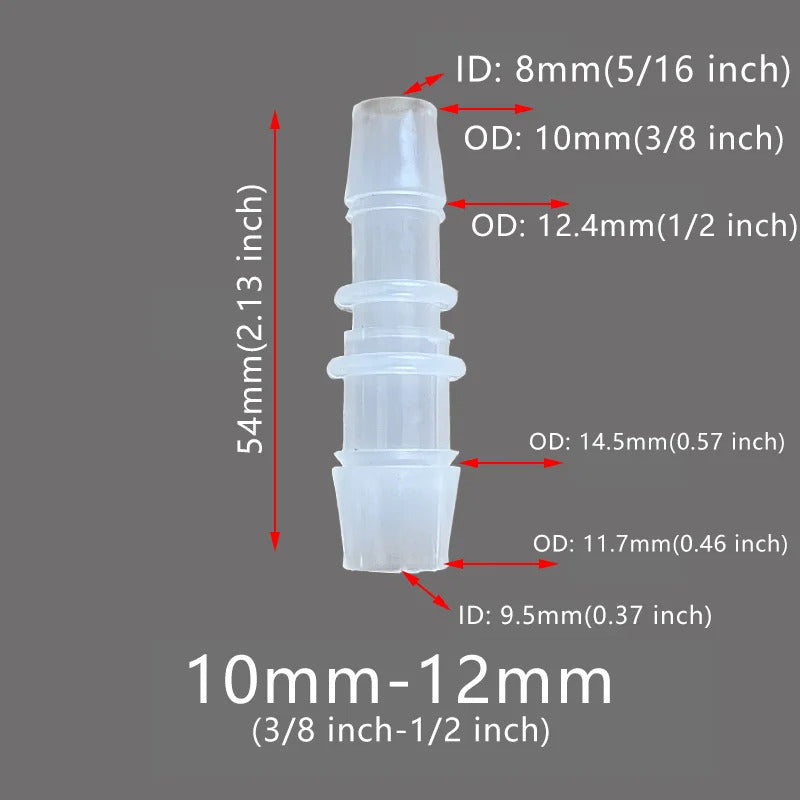 6 8 10 12 16 20 25mm REDUCING BARB CONNECTOR