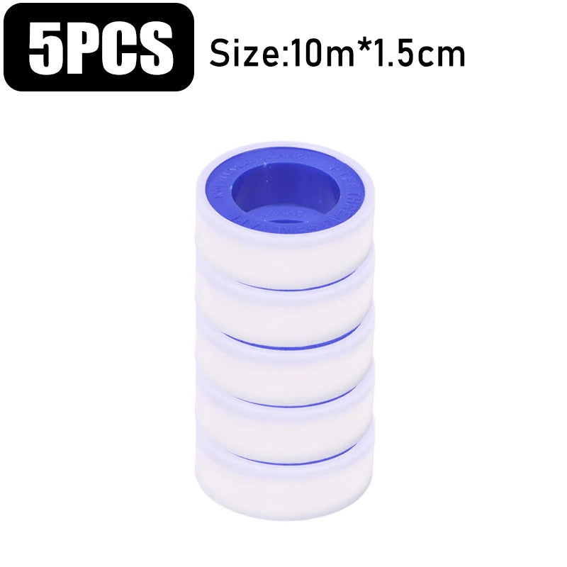5 x  PTFE TAPE 10m x 1.5cm