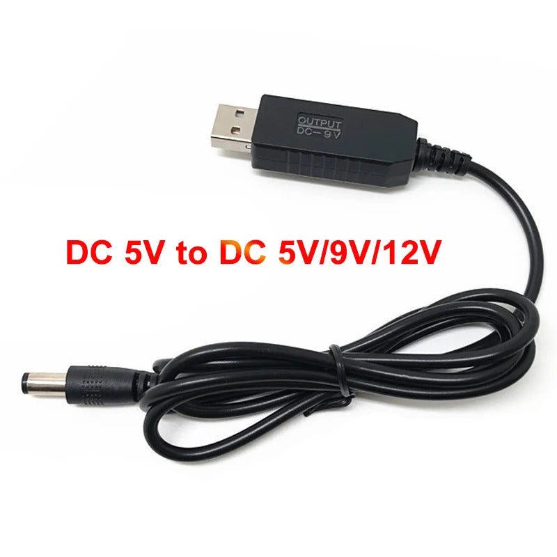 USB POWER BOOST LINE DC 5V - 9V & 12V STEP UP MODULE - 2.1 x 5.5mm PLUG