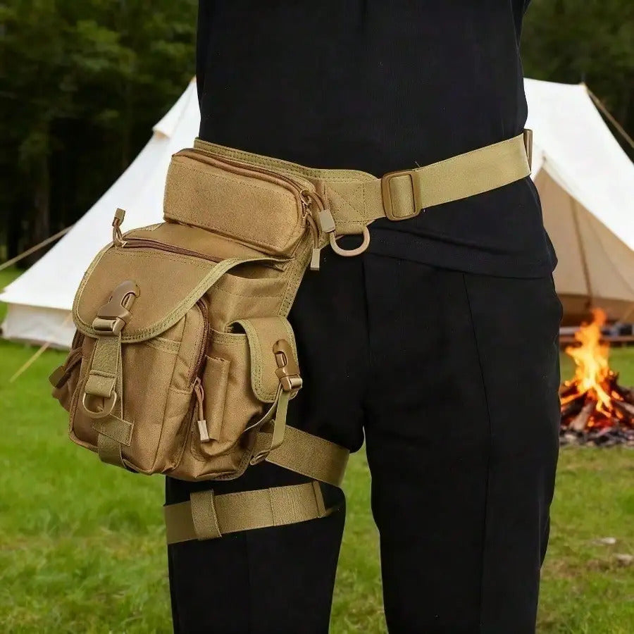 TACTICAL DROP LEG POUCH THIGH BAG, METAL DETECTING