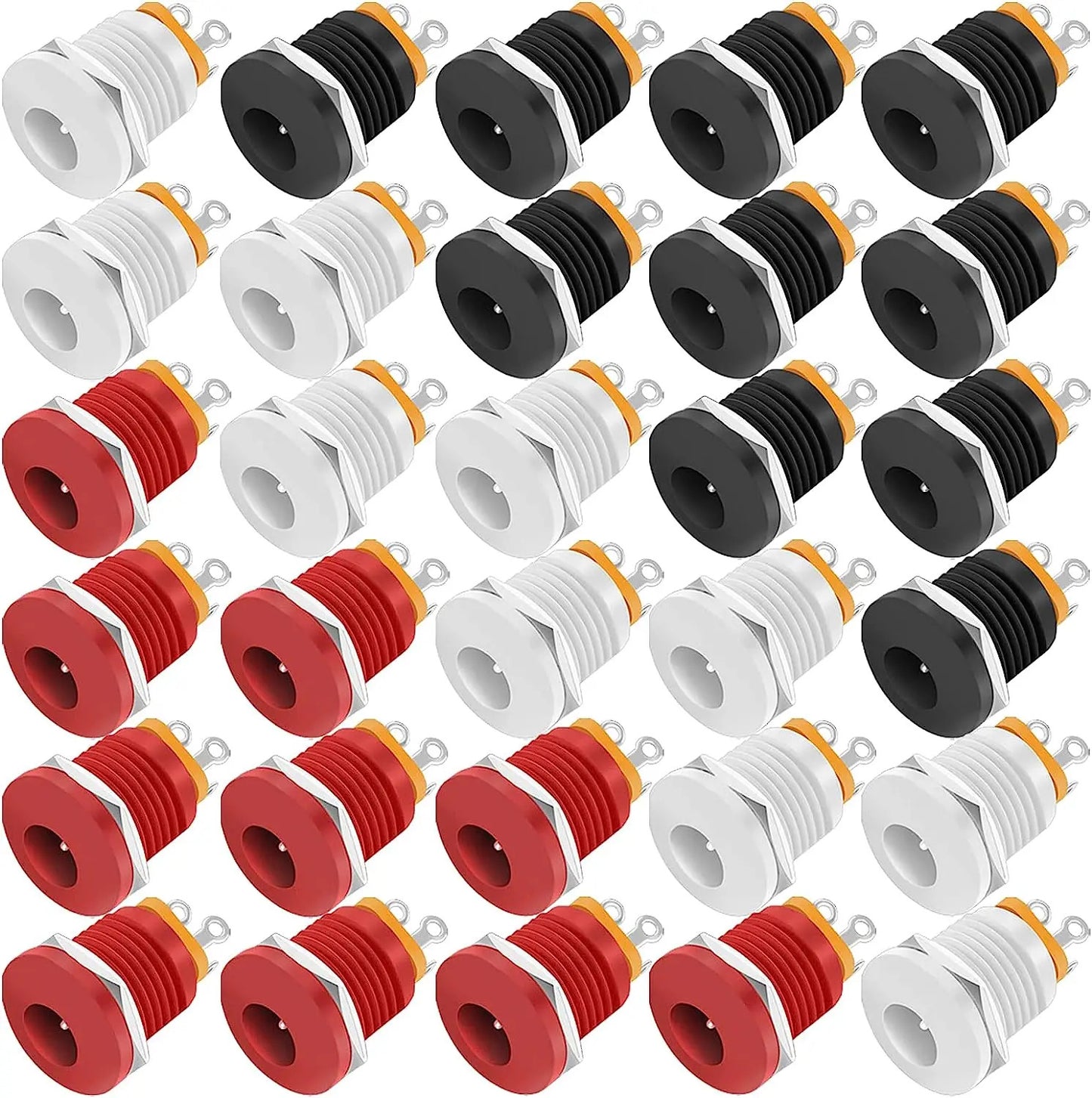30 x 2.1mm BARREL JACK 5.5x2.1mm FEMALE DC PORT