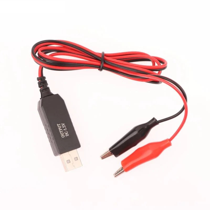USB - CROCODILE CLIP POWER BOOST CONVERTER 1.5V 3V 6V 9V 12V