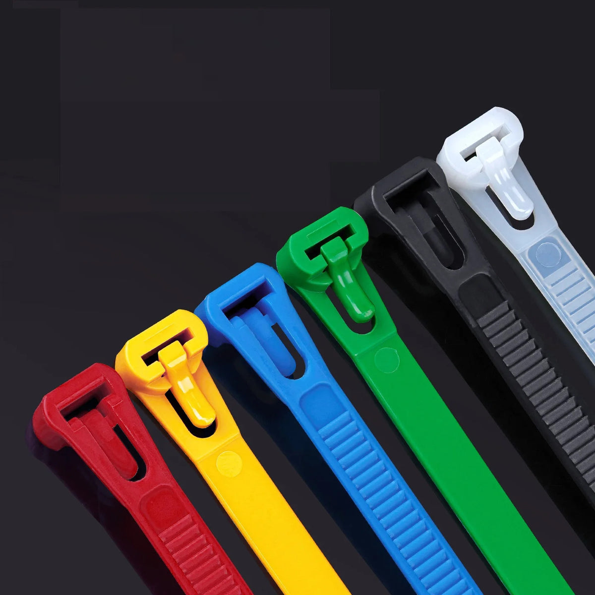 100 x REUSABLE NYLON CABLE TIES 150MM