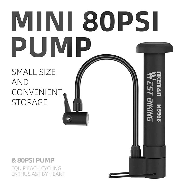 BIKE FLOOR PUMP 80PSI
