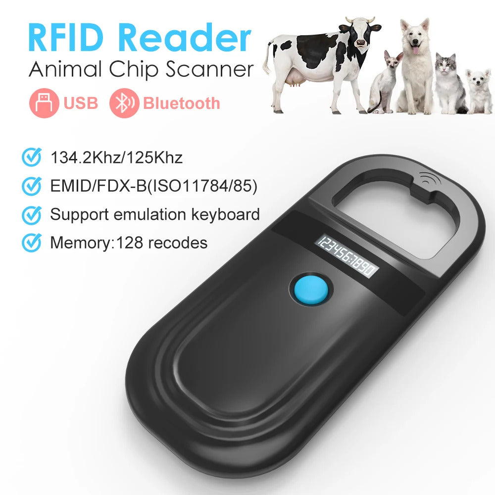 PET MICROCHIP READER - RFID134.2KHz 125KHz