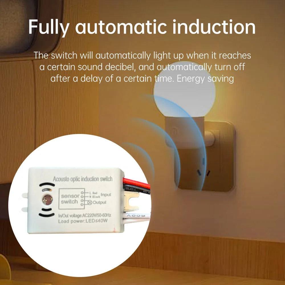 220v INTELLIGENT SOUND VOICE SENSOR SWITCH