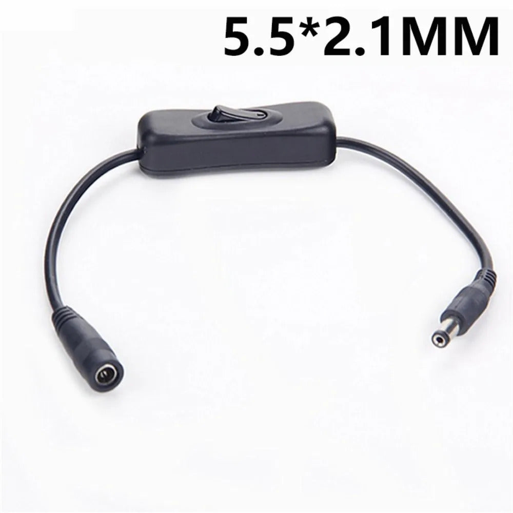 5.5 x 2.1mm DC INLINE ROCKER SWITCH