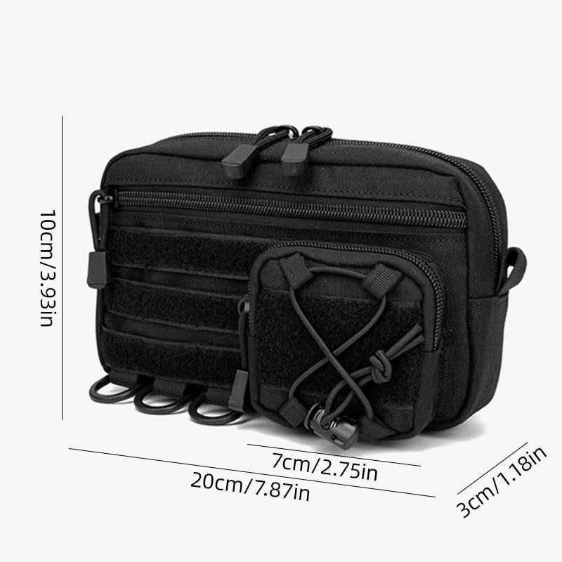 TACTICAL FIRST AID KIT WAIST BAG NYLON MEDICAL POUCH MOLLE TOOL ORGANISER OUTDOOR