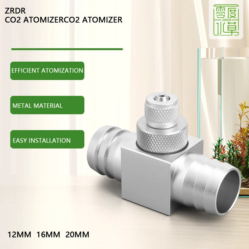 AQUARIUM CO2 INJECTION TEE FITTING 12 16 20mm