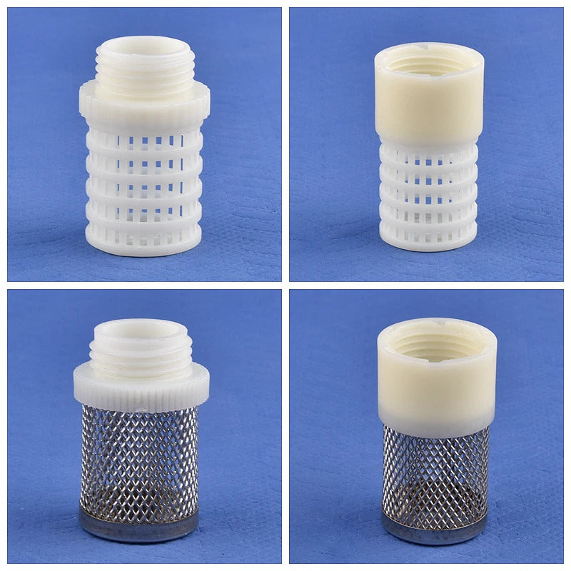 AQUARIUM / POND STAINLESS STEEL PLASTIC OUTFLOW STRAINER 1/2" 3/4" 1"
