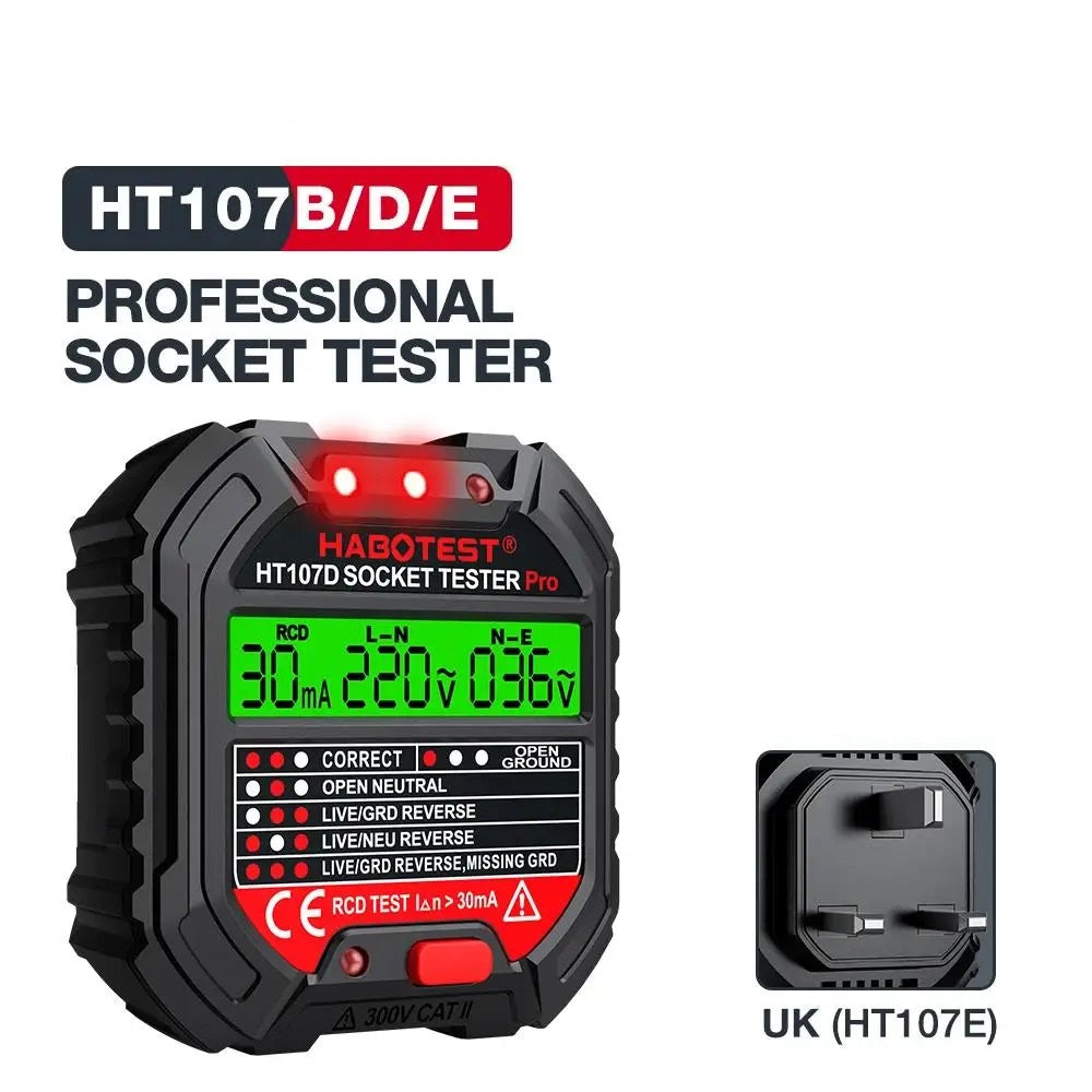 DIGITAL PRO UK SOCKET TESTER PLUG RCD TEST
