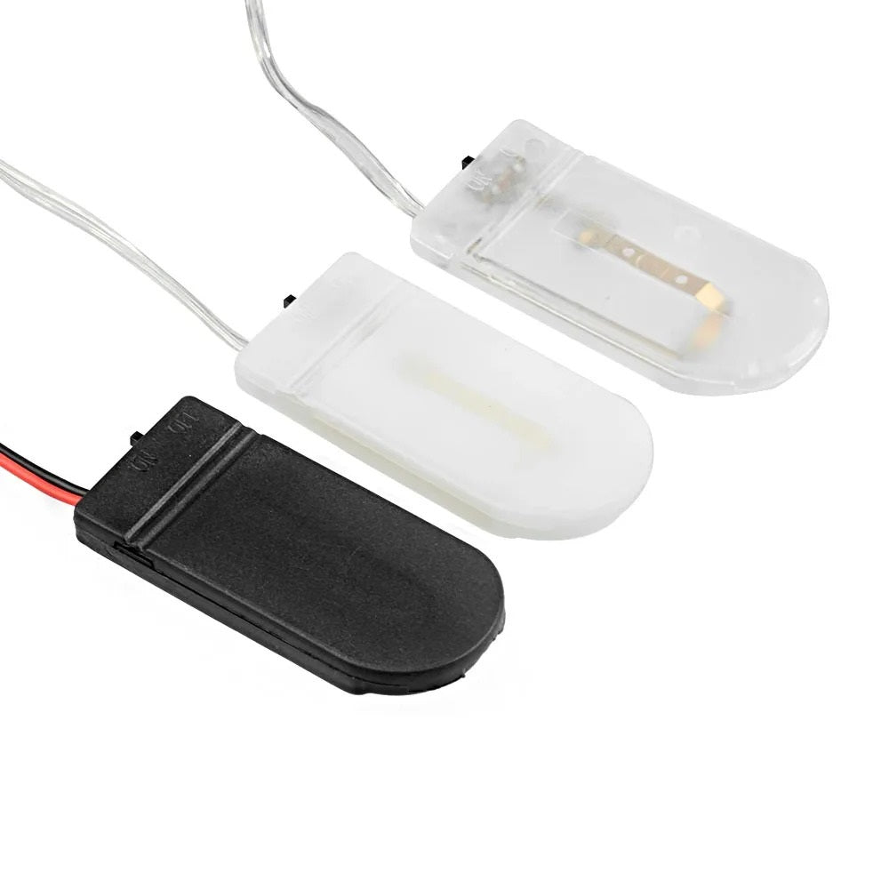 5 x CR2032 DOUBLE BATTERY HOLDER - PRE WIRED WITH SWITCH