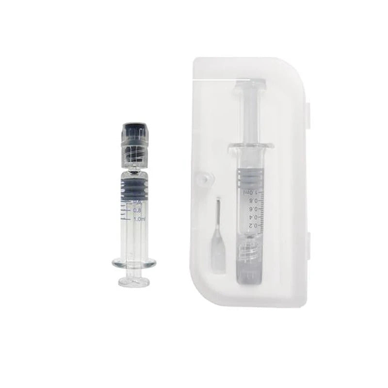 1ml REUSABLE GLASS SYRINGE & DISPENSING NEEDLE IN CASE