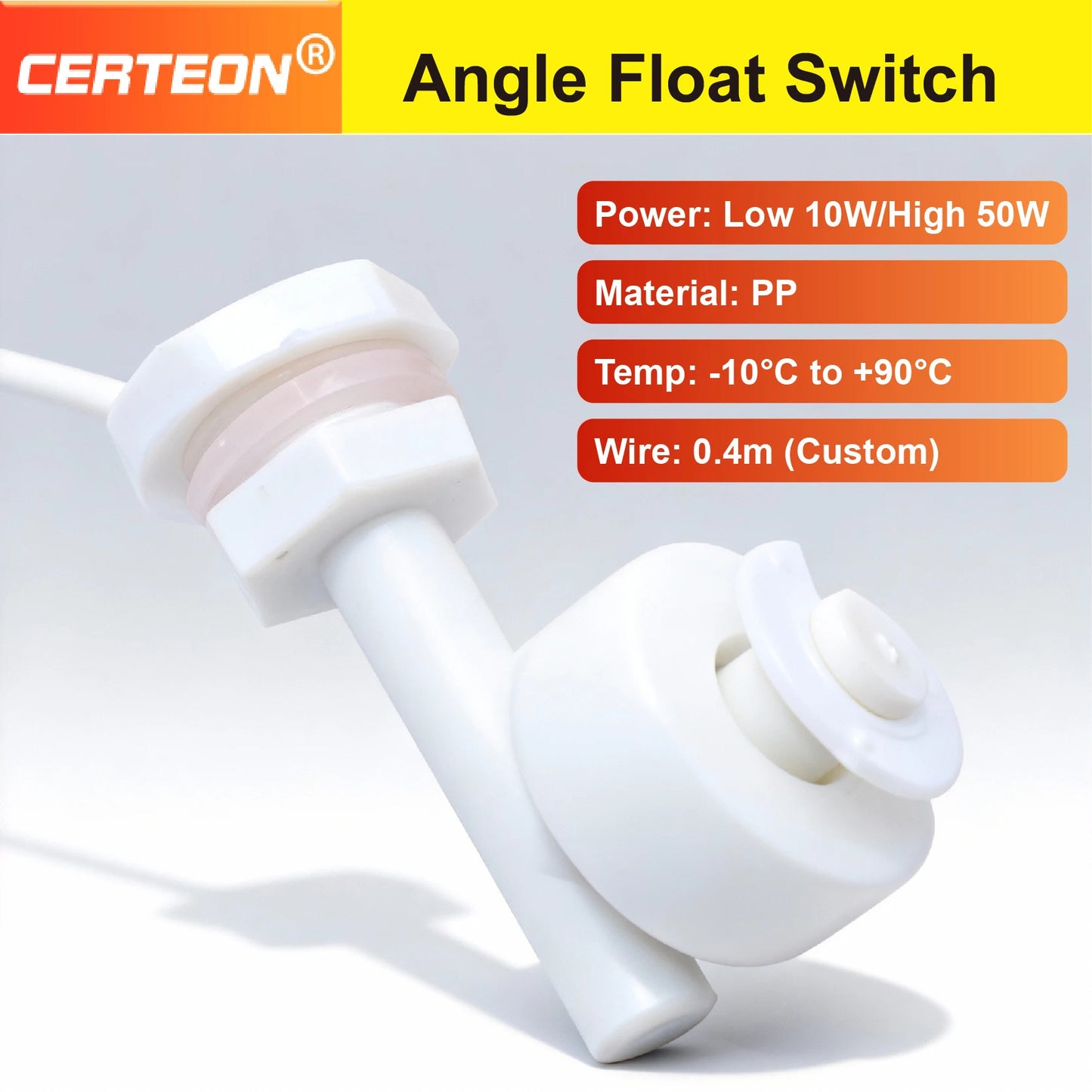 PP SIDE MOUNT FLOAT SWITCH 240V