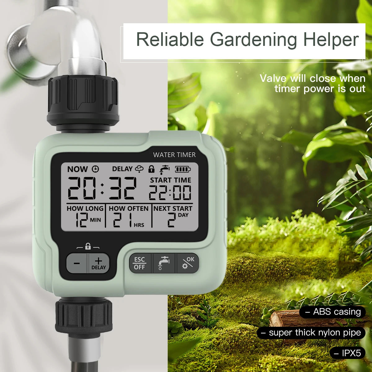 AUTOMATIC WATER TIMER GARDEN IRRIGATION MACHINE